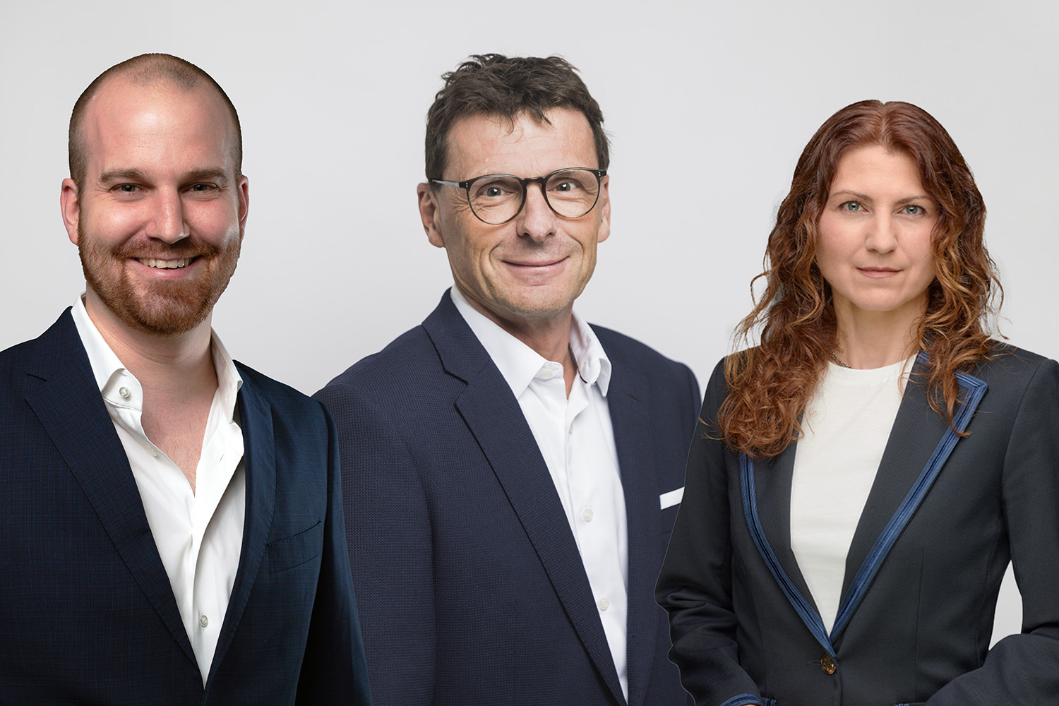 Ben Morach, Maurus Büsser und Jella Hoffmann